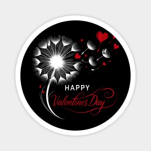 Valentine's Day Dandelion Magnet